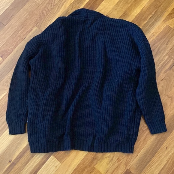 Current/Elliot Women’s Black Chunky Knit Cardigan Size 0 - Picture 6 of 7